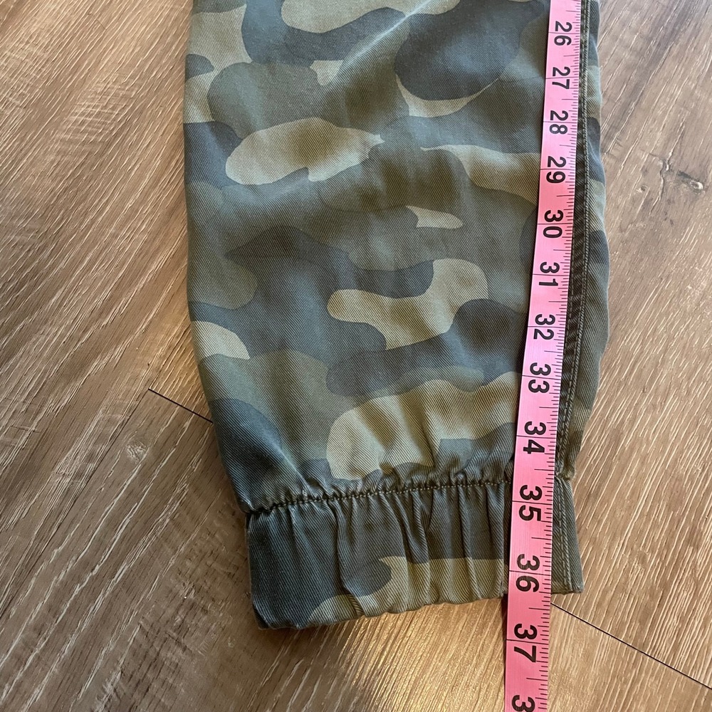 C&C California Womens Medium Jogger Pants Green Camo 100% Lyocell Cargo Utility - Picture 6 of 10